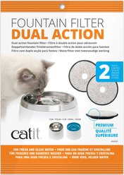 Catit 2.0 Dual Action Cat Fountain Filter, 2 count