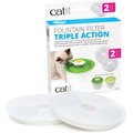 Catit 2.0 Triple Action Cat Fountain Filter, 2 count
