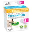 Show in main carousel: Catit 2.0 Triple Action Cat Fountain Filter, 5 count slide 1 of 4