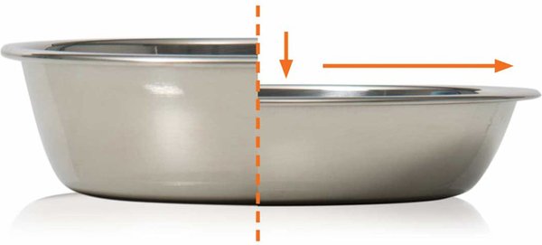 Show full view: Catit PIXI Single Stainless Steel Cat Bowl, 200-ml slide 5 of 5