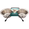 Dogit Stainless Steel Double Dog Bowl, 250-ml