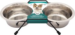 Dogit Stainless Steel Double Dog Bowl, 400-ml