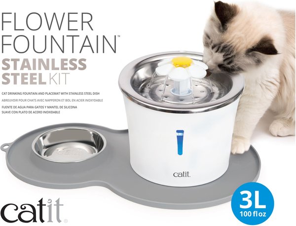 Catit Flower Fountain - fuente 3 en 1 para gatos 