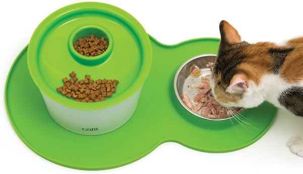 Show full view: Catit 2.0 Peanut Cat Placemat, Green slide 4 of 4