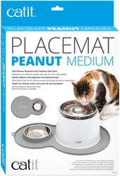 Catit 2.0 Peanut Cat Placemat, Grey