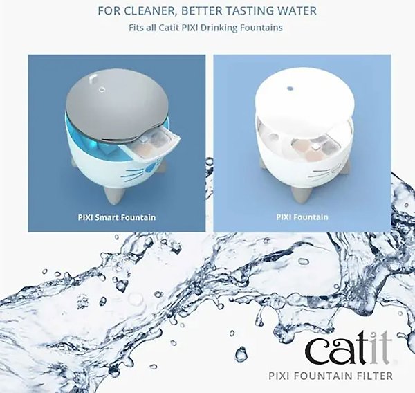 Show full view: Catit PIXI Cat Fountain Cartridge, 3 count slide 3 of 5