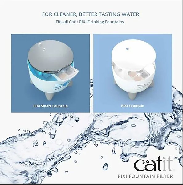 Show full view: Catit PIXI Cat Fountain Cartridge, 6 count slide 3 of 5