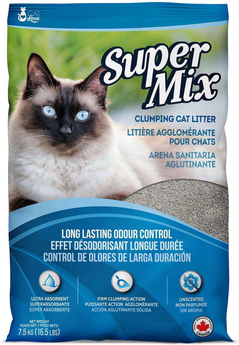 CAT LOVE Super Mix Clumping Clay Cat Litter, bag Chewy