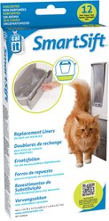 Catit Design SmartSift Biodegradable Replacement Pull-Out Waste Bin Cat Litter Box Liners, 12 count