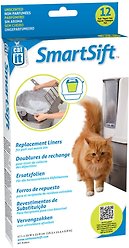 Catit Design SmartSift Biodegradable Replacement Pan Base Cat Litter Box Liners, 12 count
