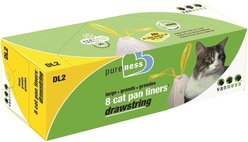 Van Ness Drawstring Cat Litter Box Liner, Large, 8 count