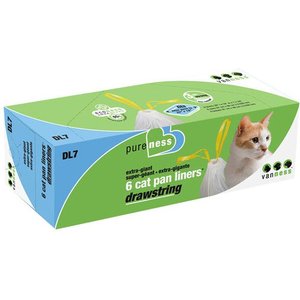 Van Ness Extra Giant Extra Thick Drawstring Cat Litter Box Liners, 5 count