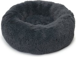 Catit Fluffy Bolster Cat Bed, Grey