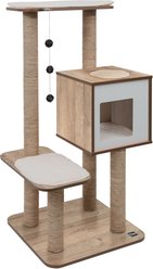 Catit Vesper High Base 122-cm Cat Tree, Oak