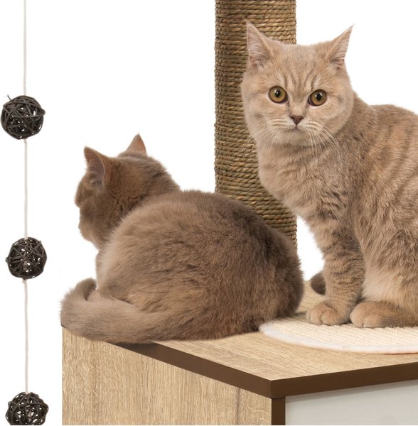 Show full view: Catit Vesper High Base 122-cm Cat Tree, Oak slide 4 of 6