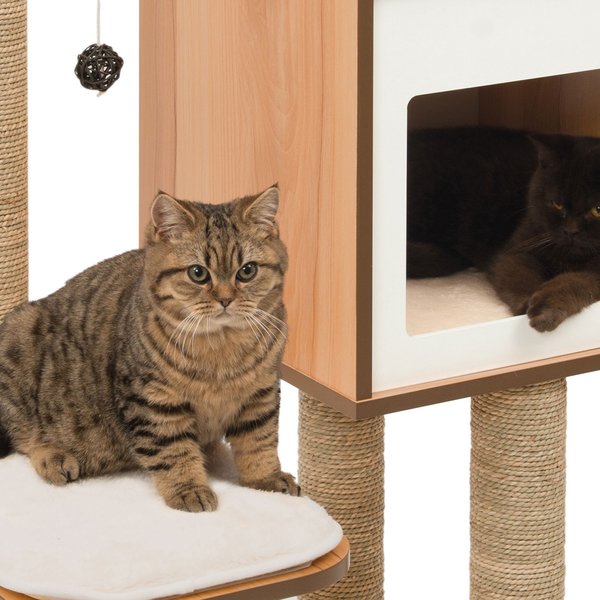 Show full view: Catit Vesper High Base 122-cm Cat Tree, Walnut slide 5 of 8