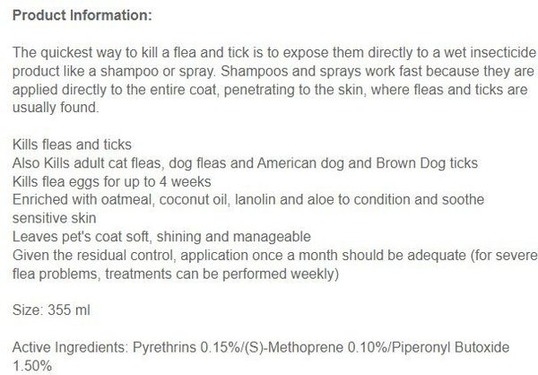 Show full view: Zodiac Double Action Flea & Tick Shampoo for Dogs & Cats, 355-ml bottle slide 3 of 3