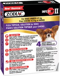 Zodiac Infestop II Flea Topical Solution for Dogs, Under 4.5 kg