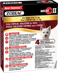 Zodiac Infestop II Flea Topical Solution for Dogs, 4.6-11 kg
