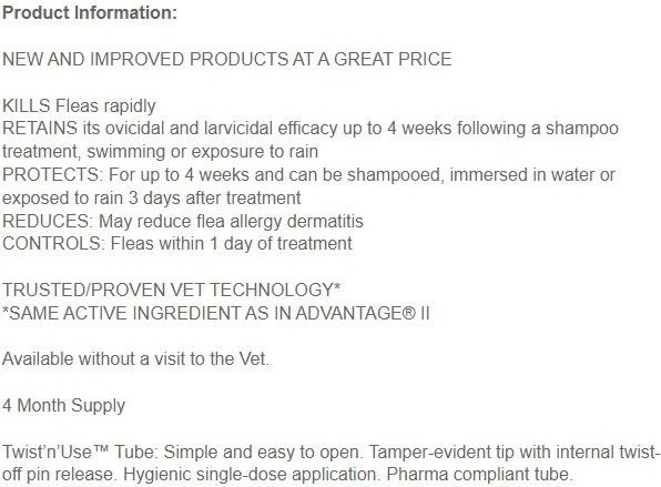 Show full view: Zodiac Infestop II Flea Topical Solution for Dogs, Over 25 kg slide 4 of 4