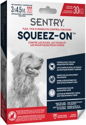Sentry Squeez-On Flea Tick & Mosquito Treatment for Dogs, Over 30 kg