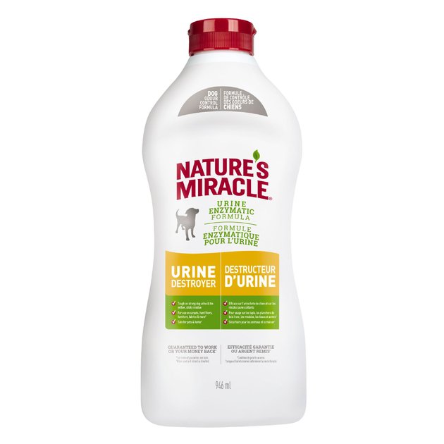 X Nature's Miracle Dog Urine Destroyer Spray, 32oz bottle Chewy Canada