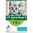 Show in main carousel: Advantage II Flea Treatment for Kittens, 2.3 kg & under, 4 doses slide 1 of 7