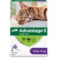 Advantage II Flea Protection for Cats, over 4 kg, 2 doses
