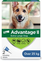Advantage II Flea Treatment for Dogs, over 25 kg, 2 doses