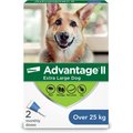 Advantage II Flea Treatment for Dogs, over 25 kg, 2 doses