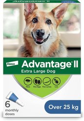Advantage II Flea Treatment for Dogs, over 25 kg, 6 doses