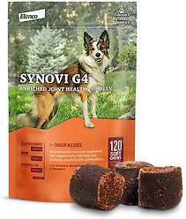 Synovi G4 Dog Joint Supplement Chews for Dogs, 120 count