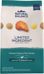 Natural Balance Limited Ingredient Chicken & Brown Rice Recipe Dry Dog Food, 10.9-kg bag