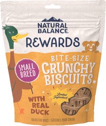 Natural Balance Rewards Crunchy Biscuits with Real Duck Dog Treats, 227-g bag