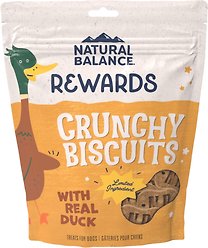 Natural Balance Rewards Crunchy Biscuits with Real Duck Dog Treats, 397-g bag