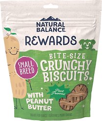 Natural Balance Rewards Crunchy Biscuits with Peanut Butter Dog Treats, 227-g bag