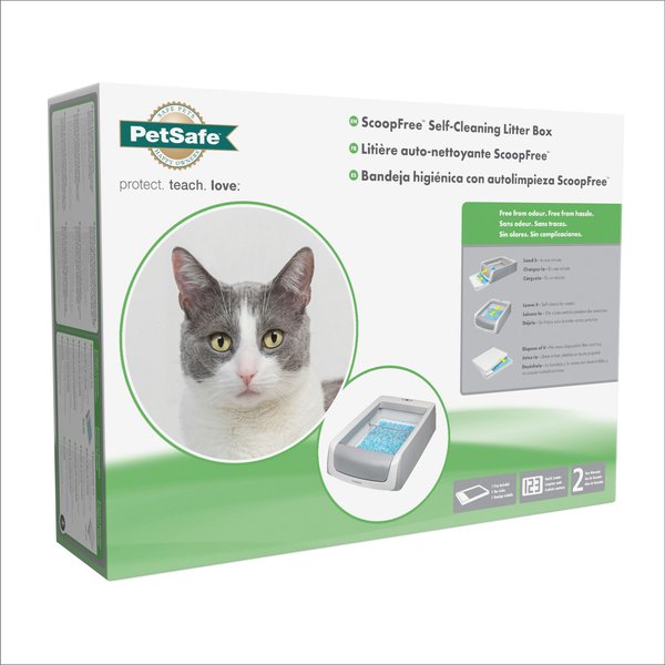 Show full view: PetSafe ScoopFree Original Automatic Self-Cleaning Cat Litter Box, Gray slide 7 of 9