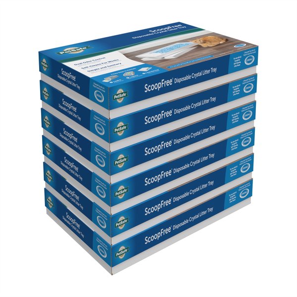 Show full view: PetSafe ScoopFree Complete Disposable Crystal Cat Litter Trays, 6 count slide 7 of 10