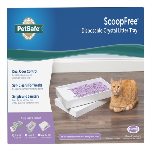 Show full view: PetSafe ScoopFree Complete Disposable Lavender Crystal Cat Litter Trays, 6 count slide 8 of 10