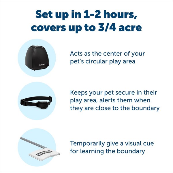 Show full view: PetSafe Stay & Play Wireless Dog & Cat Fence with Replaceable Battery Collar slide 3 of 10