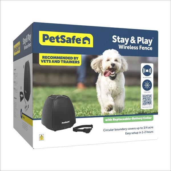 Show full view: PetSafe Stay & Play Wireless Dog & Cat Fence with Replaceable Battery Collar slide 8 of 10