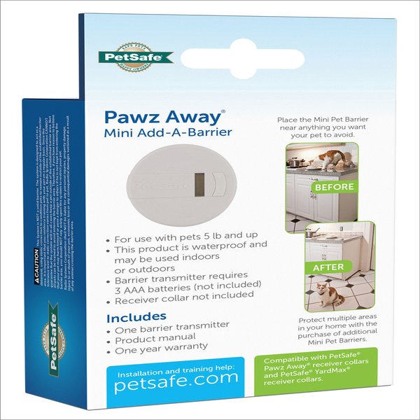Show full view: PetSafe Pawz Away Add-a-Barrier Mini Waterproof Adjustable Range Indoor Dog & Cat Barrier slide 8 of 9