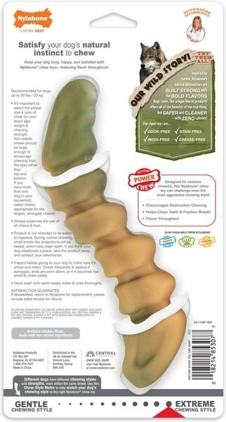Show full view: Nylabone Power Chew Gator Tail Dog Toy slide 8 of 10
