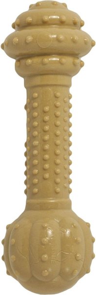 Show full view: Nylabone Power Chew Peanut Butter Flavored Barbell Durable Chew Dog Toy, Large slide 6 of 10