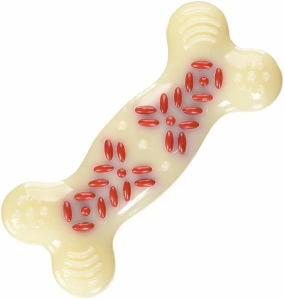 Show full view: Nylabone Power Chew Bacon Flavor Action Ridges Chew Dog Toy, Medium slide 7 of 10
