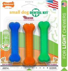 Nylabone FlexiChew Dental Dog Toy, 3 count, 3 count