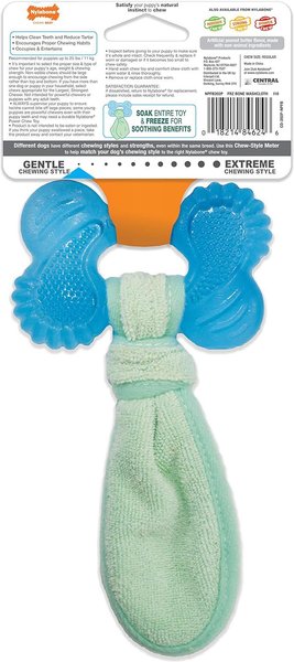 Show full view: Nylabone Puppy Chew Chill'n Chew Peanut Butter Flavored Dog Toy slide 8 of 9