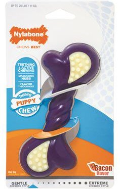 Nylabone DuraChew Braid Bacon Flavor Bone Dog Toy