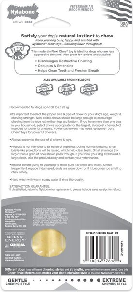 Show full view: Nylabone FlexiChew Chicken Flavored Chew Dog Toy, Large slide 7 of 10