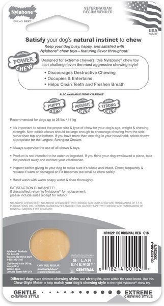 Show full view: Nylabone Power Chew Original Flavored Durable Chew Dog Toy, Small slide 8 of 11